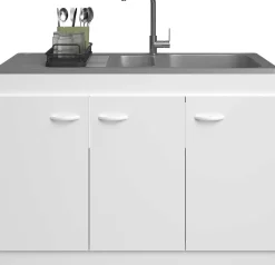 3-türiger Unterschrank für die Spüle (120 cm)