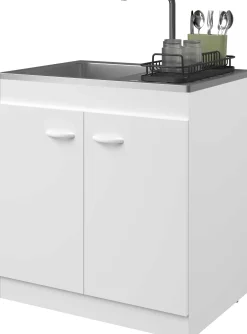 2-türiger Unterschrank für die Spüle (80 cm)