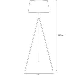 Emob Tripod Stehleuchte | METALLGEHÄUSE | , Creme