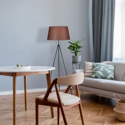 Emob Tripod Stehleuchte | METALLGEHÄUSE | , Braun