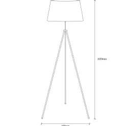 Emob Tripod Stehleuchte | METALLGEHÄUSE | , Braun