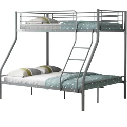 Trixie Etagenbett 90x200 und 140x200 - Metall - matt grau
