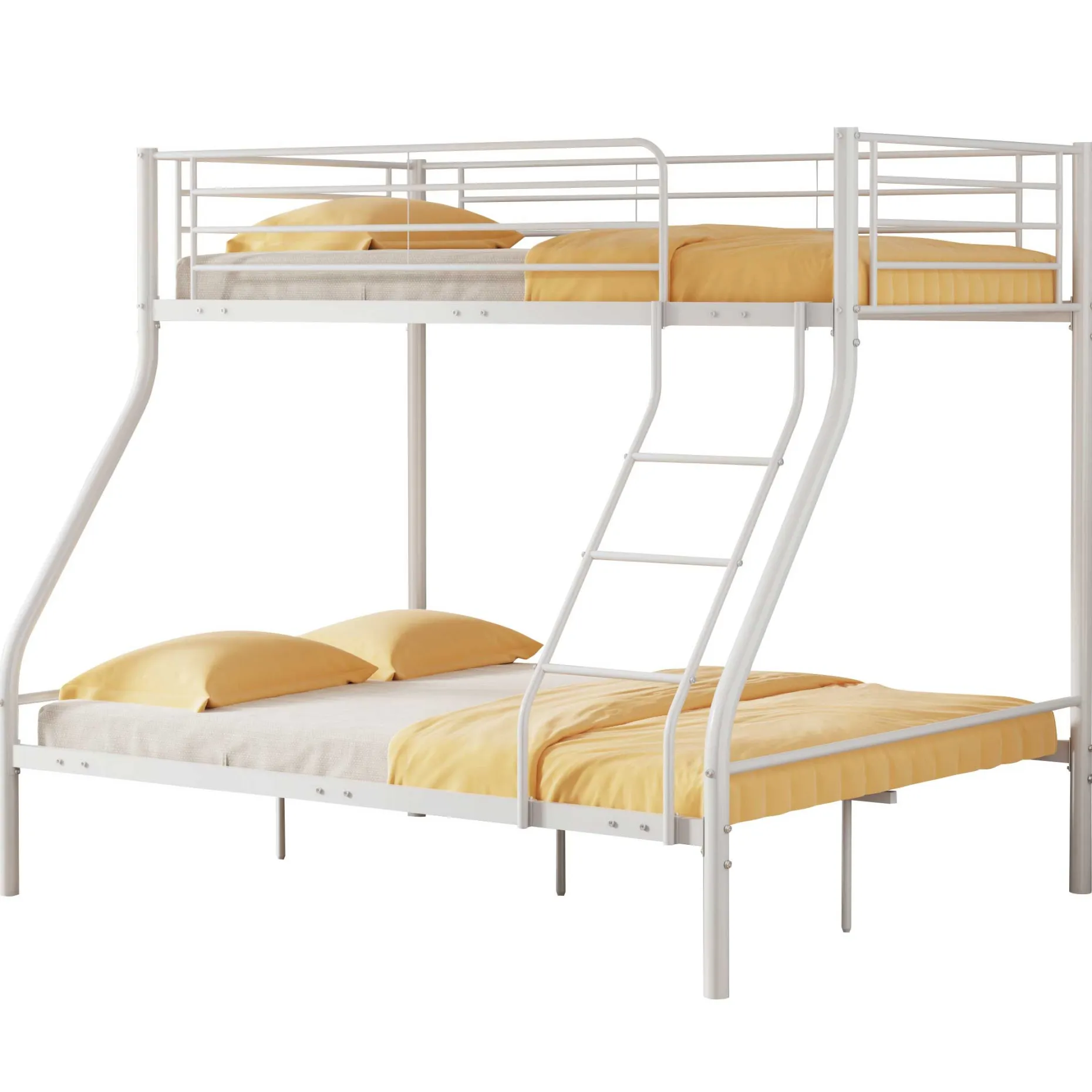 Trixie Etagenbett 90x200 und 140x200 - Metall - matt weiß