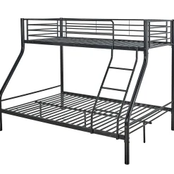 Trixie Etagenbett 90x200 und 140x200 - Metall - mattschwarz