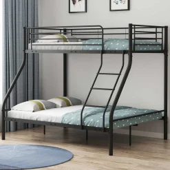 Trixie Etagenbett 90x200 und 140x200 - Metall - mattschwarz