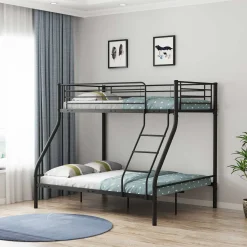Trixie Etagenbett 90x200 und 140x200 - Metall - mattschwarz