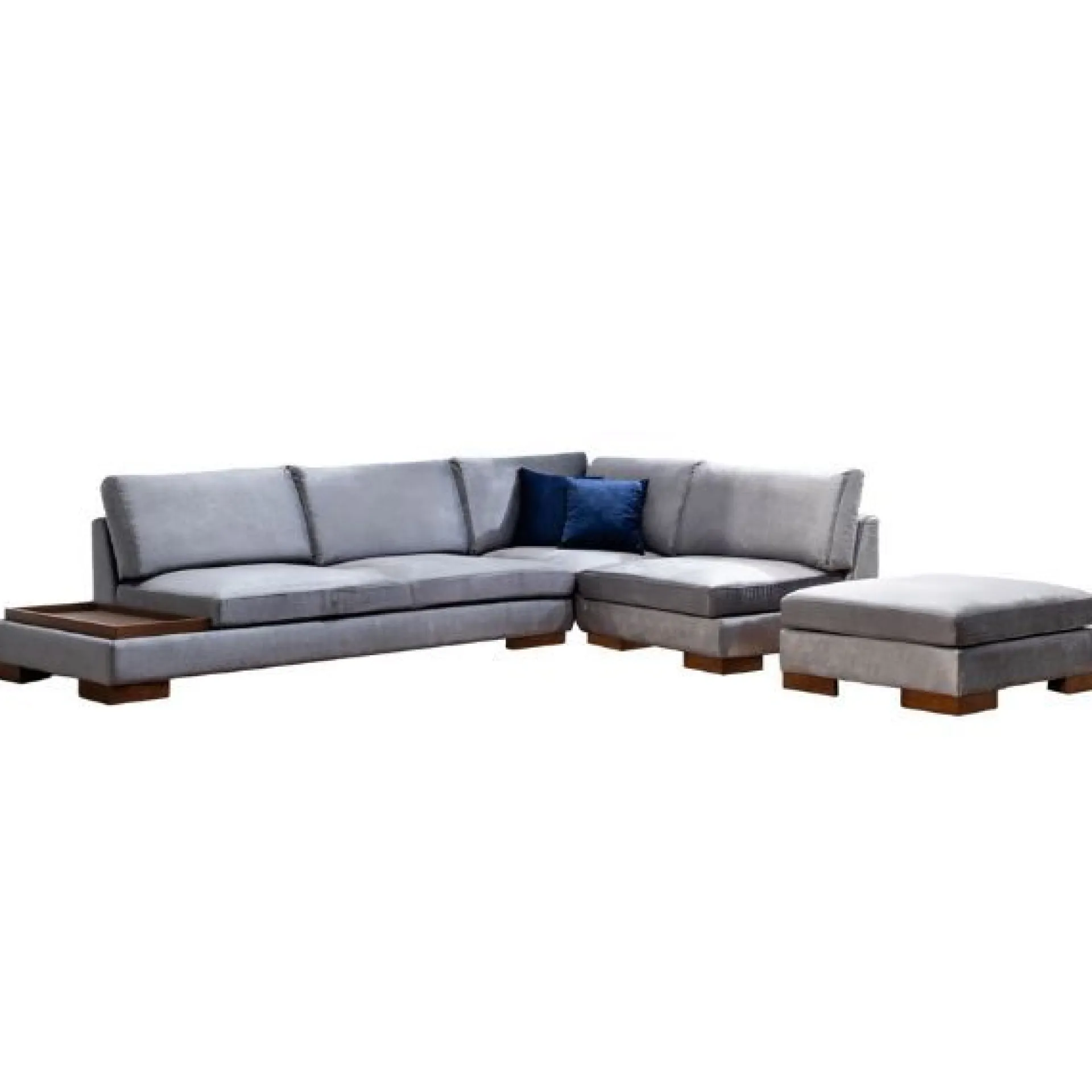 Emob Tulip Ecksofa | BUCHENHOLZ / SPANPLATTE | Dunkel