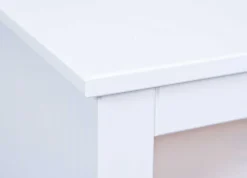 TV Lowboard Provence mit 2 Schubladen - weiß