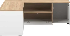 TV-Möbel Cleo 130cm - weiß/Eiche