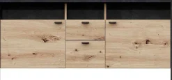 TV-Möbel In-Loft 135cm - Eiche alt/schwarz