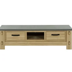 TV-Möbel Louane 172cm, 2 Schubladen - Eiche/Beton