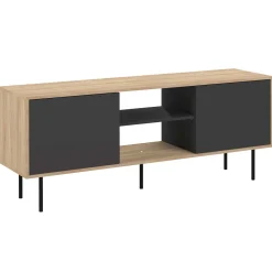 TV-Möbel Vibe 150cm - Eiche/schwarz