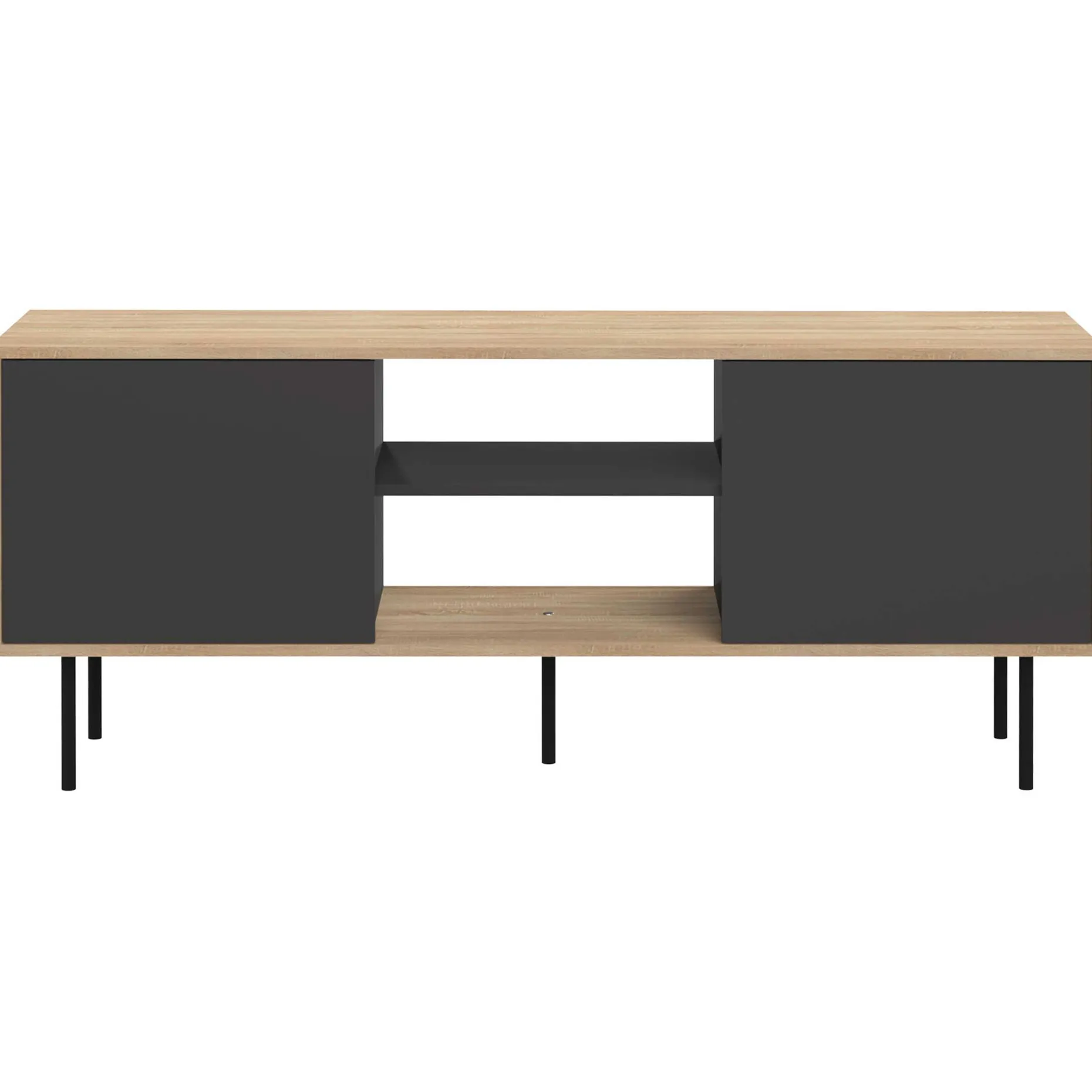 TV-Möbel Vibe 150cm - Eiche/schwarz