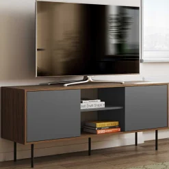 TV-Möbel Vibe 150cm - Walnuss/Grau