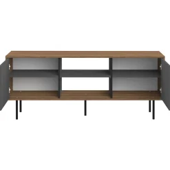 TV-Möbel Vibe 150cm - Walnuss/Grau