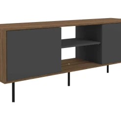 TV-Möbel Vibe 150cm - Walnuss/Grau