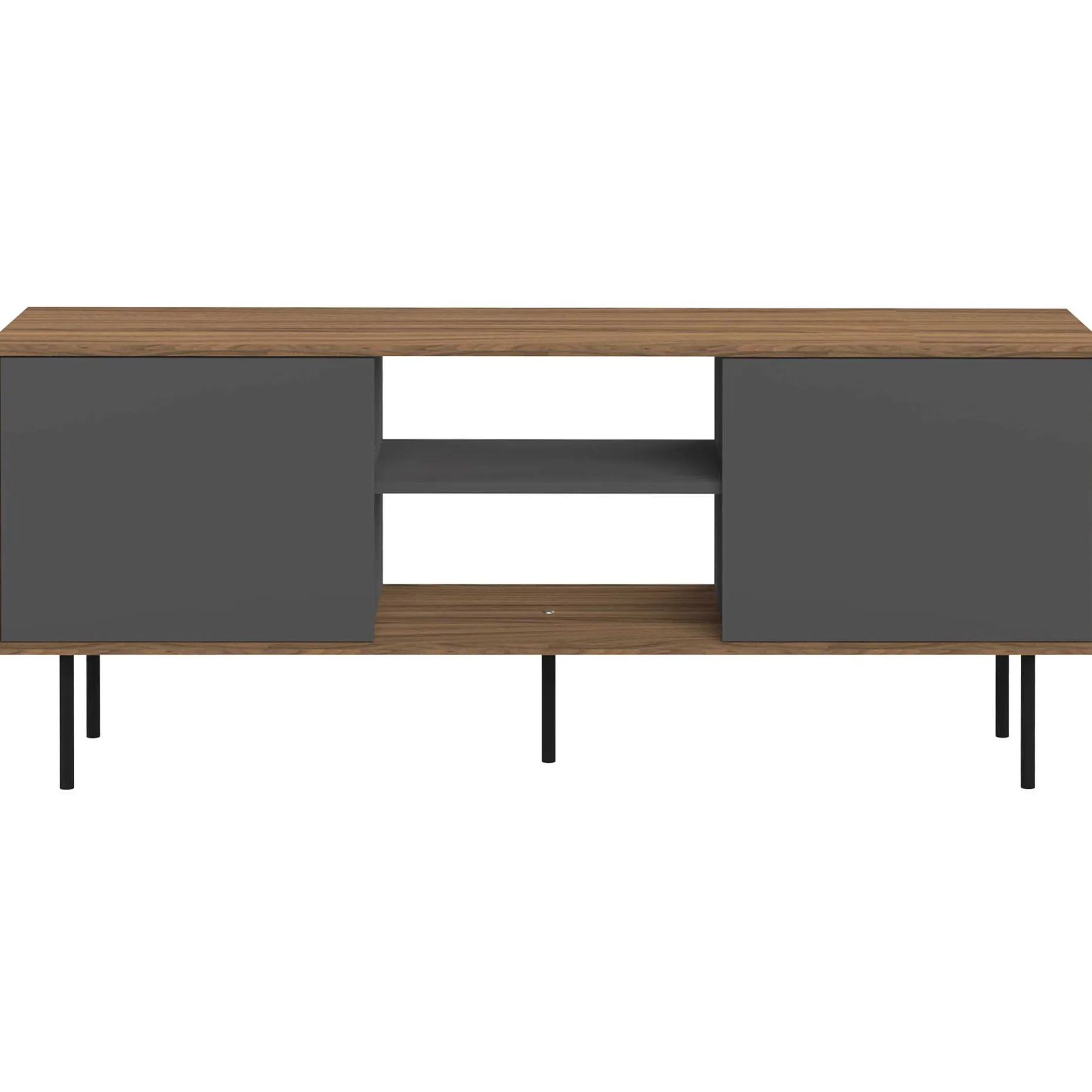 TV-Möbel Vibe 150cm - Walnuss/Grau