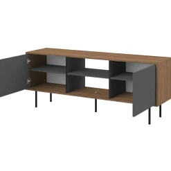 TV-Möbel Vibe 150cm - Walnuss/Grau