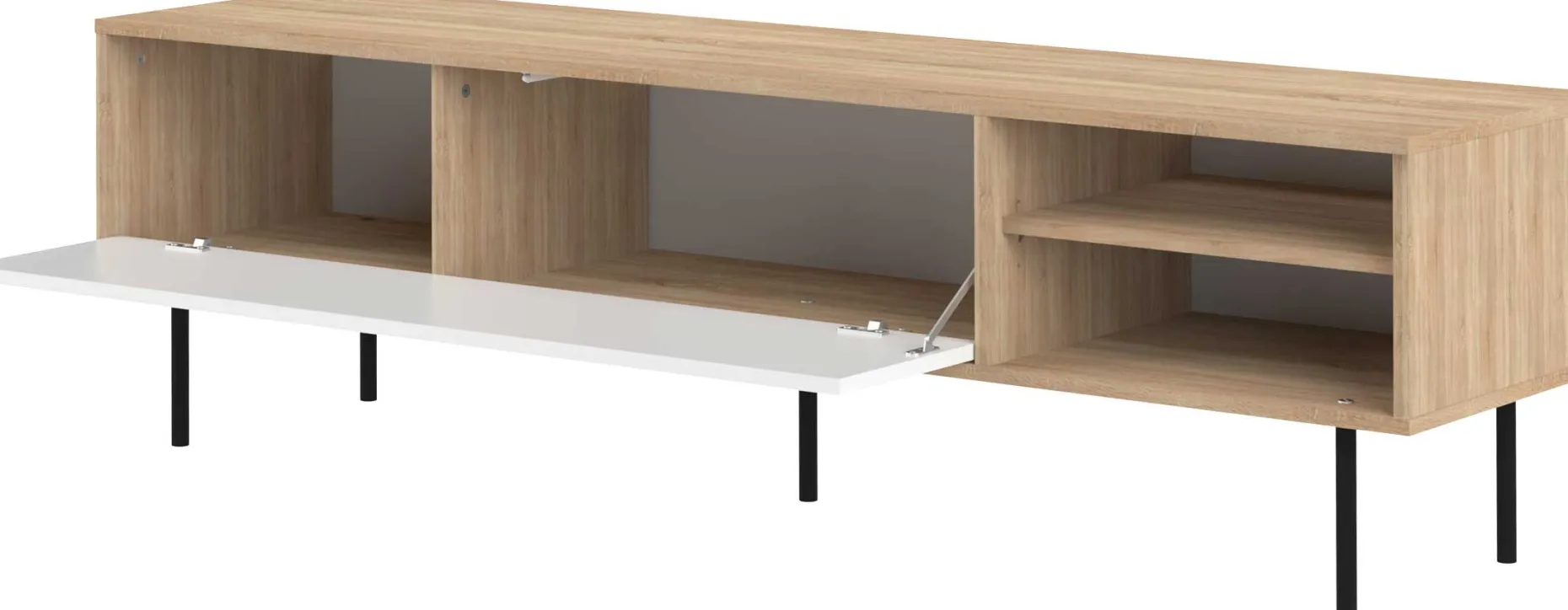 TV-Möbel Watt 165cm - Eiche/Weiß