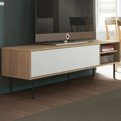 TV-Möbel Watt 165cm - Eiche/Weiß