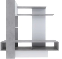 Tv-Möbel Zerko 140cm - Beton/Weiß