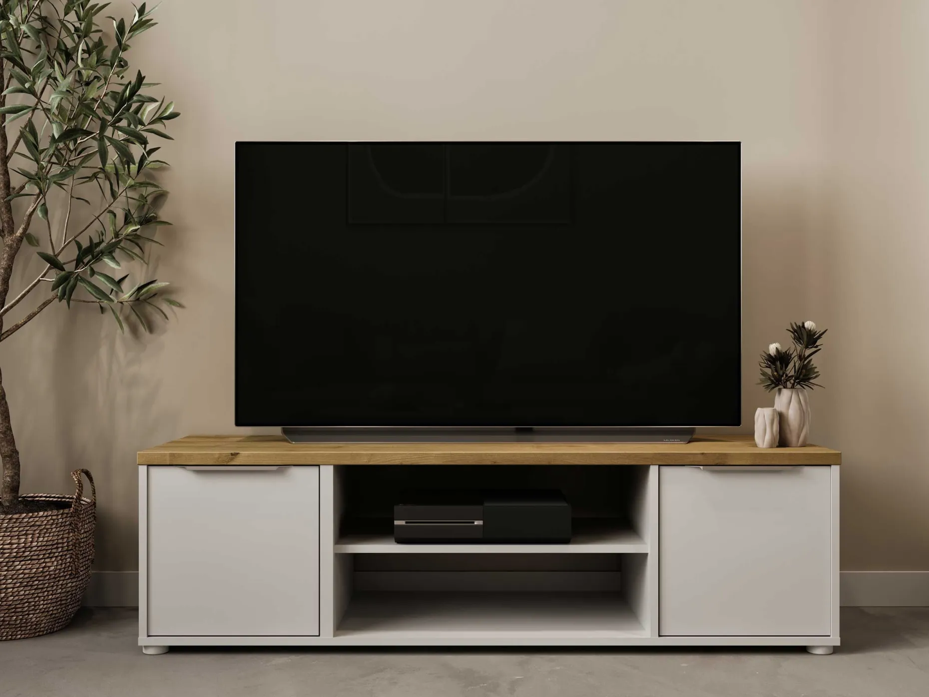 TV-Schrank Access | 134,8 x 39,6 x 39,1 cm | Weiß
