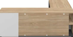 TV-Schrank Cleo 130cm - schwarz/quecksilber