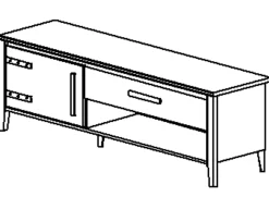 TV-Schrank Cork | 171 x 45 x 55 cm | Gold Oak Design