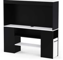 TV-Schrank Dreampad - 120x27x116cm - mit LED-Beleuchtung - schwarz/weiß