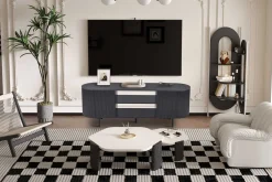 TV-Schrank Lagos | 160 x 45 x 58 cm | Dunkelbraun
