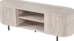 TV-Schrank Lagos - 160x45x57,5cm - 2 Türen - Travertin