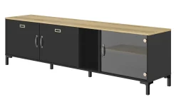 TV-Schrank Manchester | 190 x 41 x 55 cm | Helvezia Oak Design
