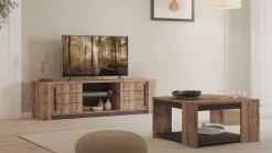 TV-Schrank Monaco | 184,5 x 42,3 x 52,2 cm | Braun