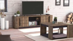 TV-Schrank Monaco | 184,5 x 42,3 x 52,2 cm | Braun