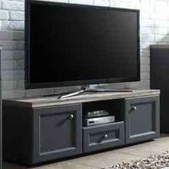 TV-Schrank Norah 122cm - grau/braun