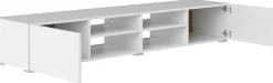 TV-Schrank Podium 185 cm - weiß