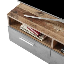 TV-Schrank Rana | 95 x 35 x 36 cm | Anthracite Oak-design