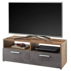 TV-Schrank Rana | 95 x 35 x 36 cm | Anthracite Oak-design