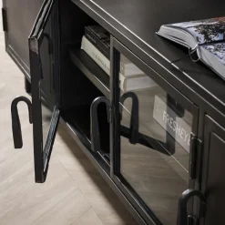 TV-Schrank Tymchyk | 180 x 40 x 50 cm | Gun Metal Design
