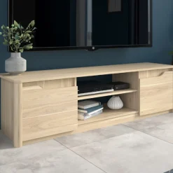 TV-Schrank Wendy 150cm mit zwei Türen - Eiche Dekor