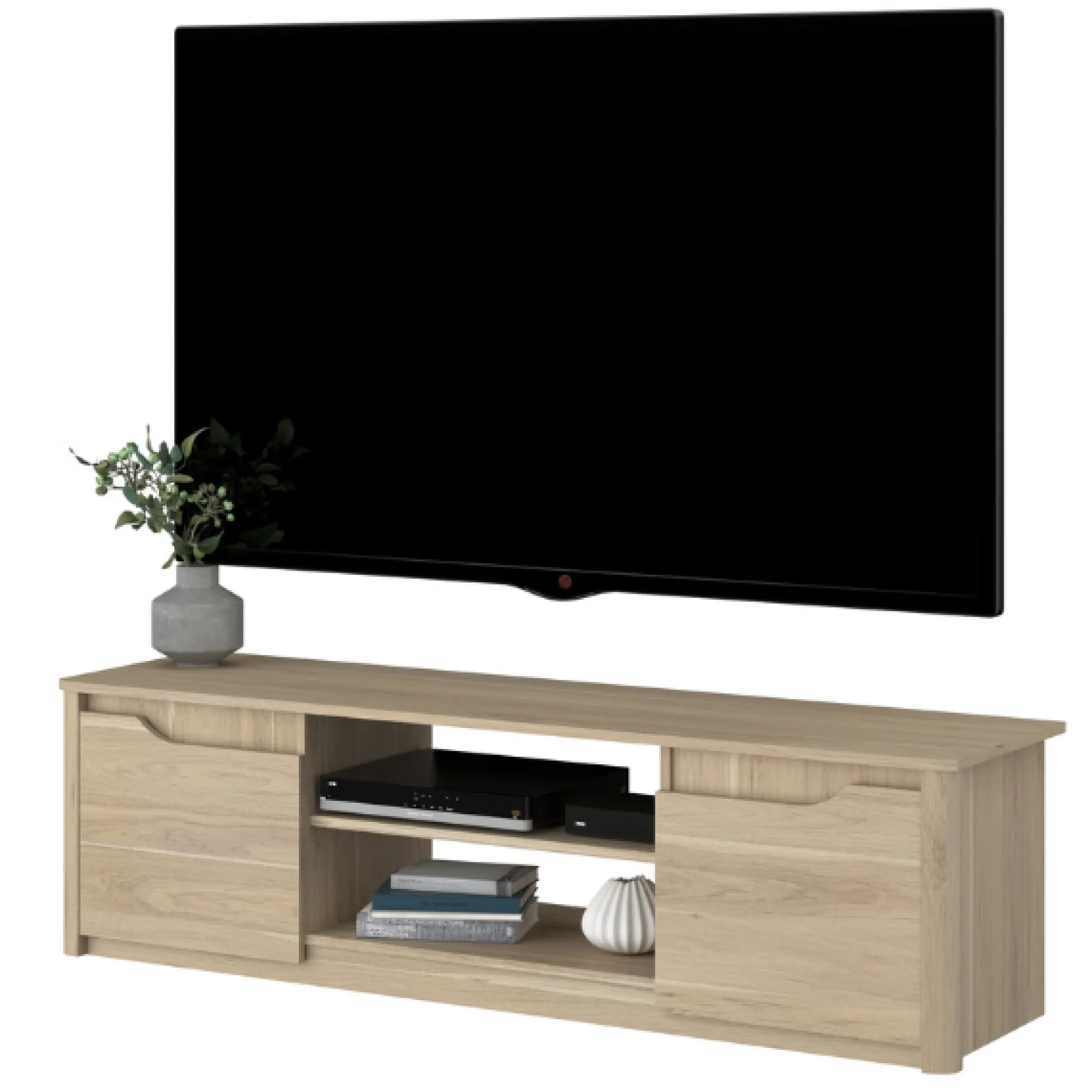 TV-Schrank Wendy 150cm mit zwei Türen - Eiche Dekor