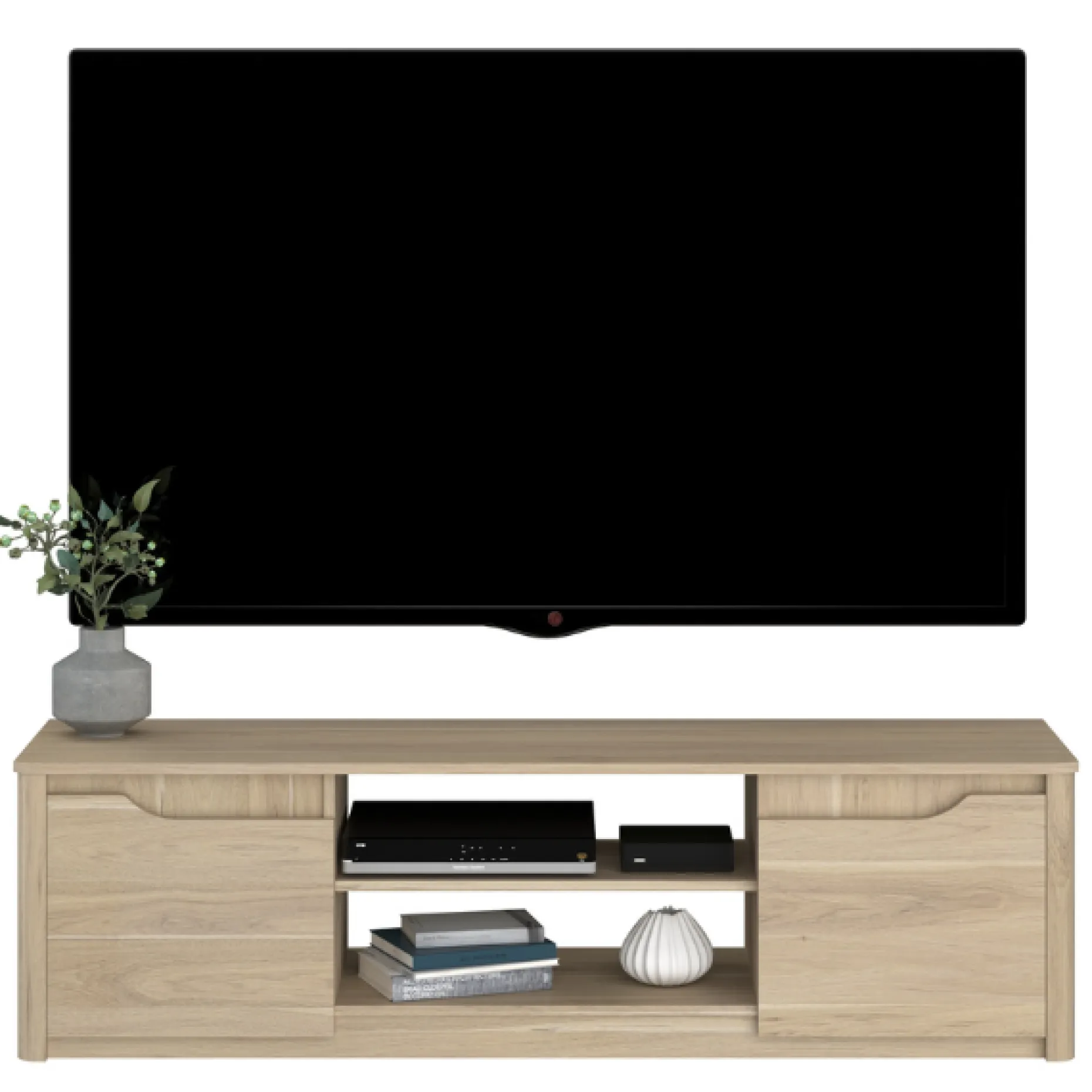 TV-Schrank Wendy 150cm mit zwei Türen - Eiche Dekor