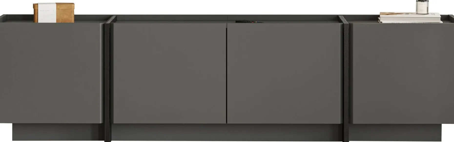 TV-Ständer Lowen - 100% MELAMINE - Anthrazit - 46 x 35 x 180 cm