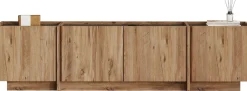 TV-Ständer Lowen - 100% MELAMINE - Atlantik-Kiefer - 46 x 35 x 180 cm