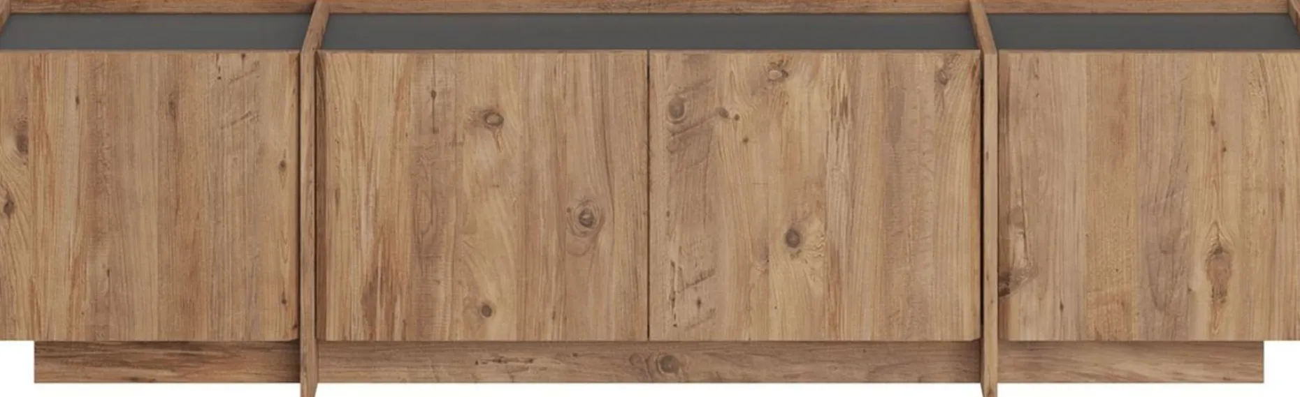 TV-Ständer Lowen - 100% MELAMINE - Atlantik-Kiefer - 46 x 35 x 180 cm