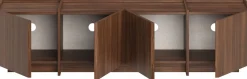 TV-Ständer Lowen - 100% MELAMINE - Milano-Walnuss - 46 x 35 x 180 cm