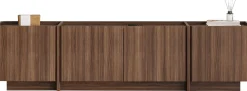TV-Ständer Lowen - 100% MELAMINE - Milano-Walnuss - 46 x 35 x 180 cm
