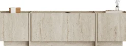 TV-Ständer Lowen - 100% MELAMINE - Travertin - 46 x 35 x 180 cm