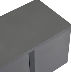 TV-Ständer Onera - 100% MELAMINE - Anthrazit - 50 x 30 x 180 cm