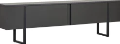 TV-Ständer Onera - 100% MELAMINE - Anthrazit - 50 x 30 x 180 cm